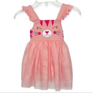 Sweet Heart Rose Baby Girls Pink Jumper Dress 24M Tutu Ruffle Romper